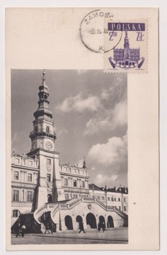 Zamość  1958r. Karta MAXIMUM 