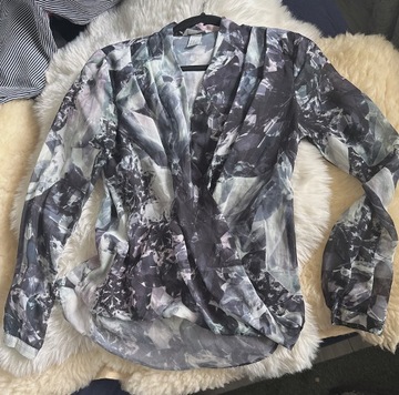 Bluzka koszula mgielka H&M floral print unikat