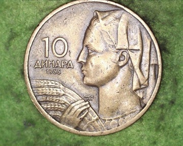 Jugosławia - 10 dinarów  1955