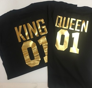 Zestaw koszulek dla pary King Queen