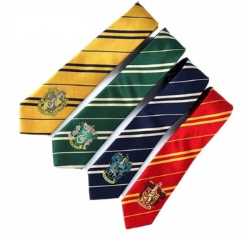 Krawat Harry Potter Hogwart Gryffindor Slytherin 