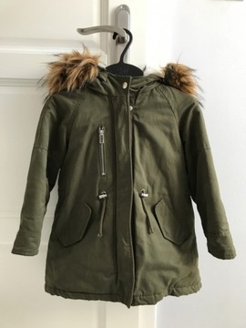 Używana kurtka/parka firmy Zara, rozmiar 116cm