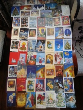 kartki Świąteczne widokówki czyste  lat 1980-2010
