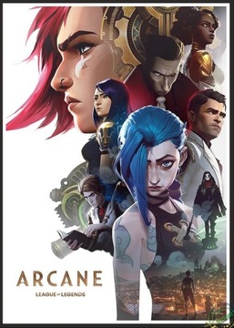 Serial ARCANE LoL Plakat płótno 30 x 40 JINX