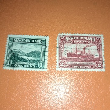 NOWA FUNLANDIA 2 znaczki z lat trzydziestych XX w.