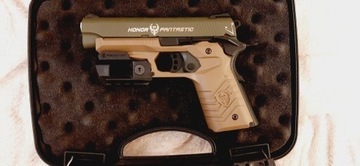 Pistolet asg GBB HFC HG-172-oliwkowy+szybkoładowar