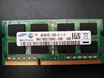 Pamięć RAM DDR3 4GB DDR3 SODIMM 4 GB 1333MHz 