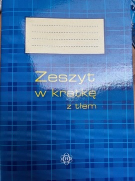 Zeszyt w kratkę z tłem