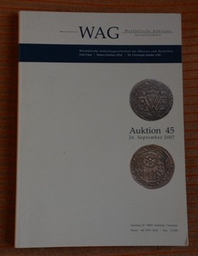 Katalog z aukcji 45 WAG z 26.11.2007