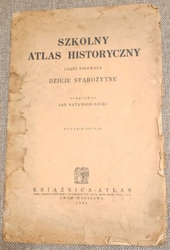 Szkolny atlas historyczny dzieje starożytne 1932