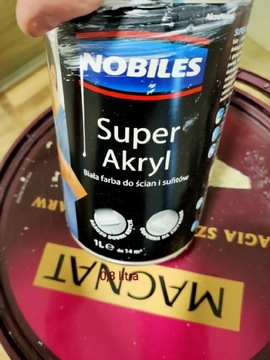 Farba Nobiles biała super akryl 