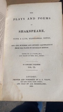 Szekspir z 1833 r.
