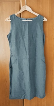 Sukienka Taboo niebieska prosta jeansowy kolor