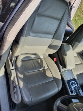 Fotele Kanapa  Audi A6 C6 kombi Skóra Siwa