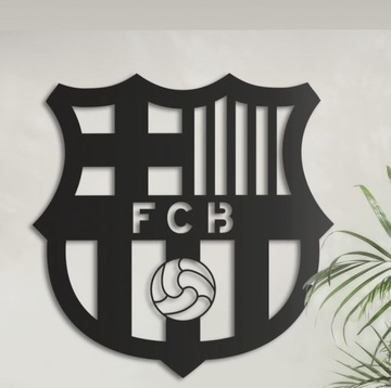 Herb FC Barcelona metal na ścianę 