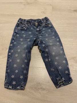 Spodnie dziewczynka jeans roz 80 H&M