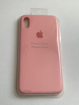 Plecki Apple silicone Case IPhone XS max różowy