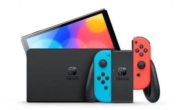 Konsola Nintendo Switch OLED czerwono - niebieska 