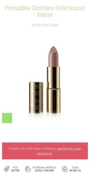 ORIFLAME Pomadka Giordani Gold Iconic Matte 36799