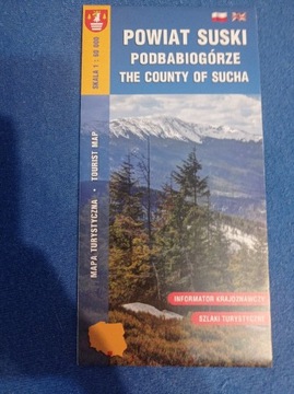 Powiat Suski Podbabiogorze mapa 