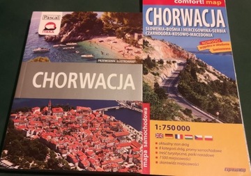 Chorwacja przewodnik ilustrowany. Mapa laminowana.