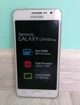 Smartfon Samsung Galaxy Grand Prime biały +Gratisy