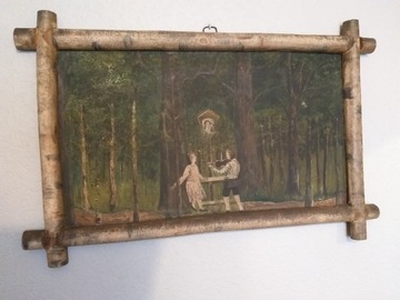 Stary obraz  na Dębie Maryjnym Kleszczówka Żory