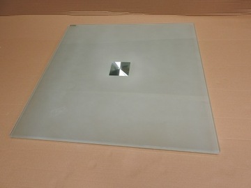 Blat szklany mleczny 70x70x1 cm - 4 szt.