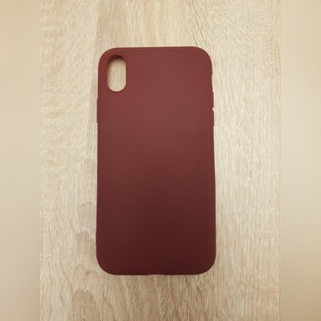 iPhone XR case etui obudowa czerwony bordowy!