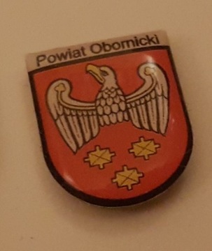Przypinka PIN znaczek powiat obornicki