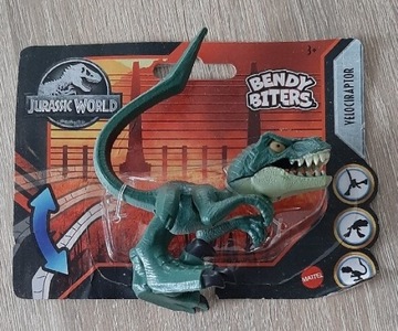 FIGURKA JURASSIC WORLD BENDY BITERS VELOCIRAPTOR