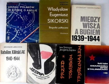 Zestaw 7 książek Historia Historyczne II WŚ
