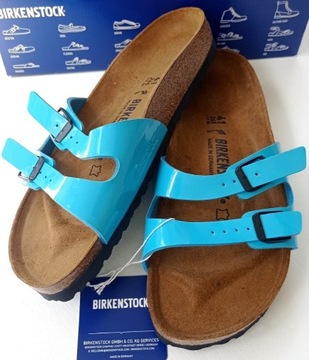 Nowe skórzane klapki sandały Birkenstock Ibiza 41
