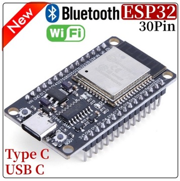 Płytka rozwojowa ESP32S WROOM WIFI BLE USBC 30pin