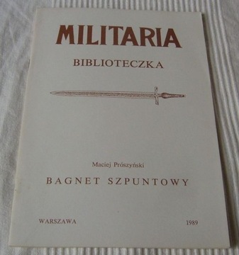 MILITARIA BAGNET SZPUNTOWY 