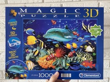 Puzzle 1000 elementów z okularami 3D