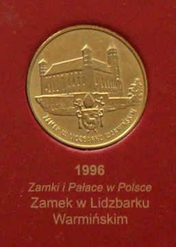 2 zł - moneta NG z roku 1996 - Lidzbark Warmiński