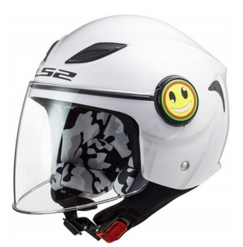 KASK MOTOCYKL DZIECIĘCY LS2 OF602 FUNNY Biały M