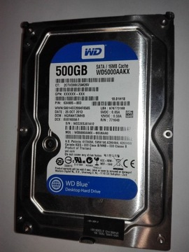 Dysk twardy Western Digital WD Blue 500GB SATA III