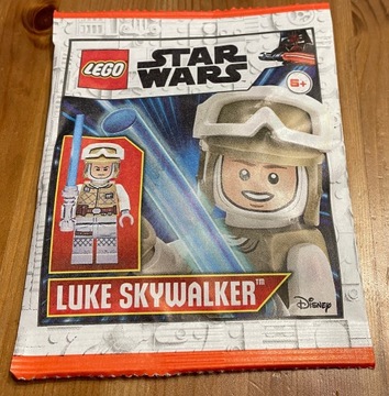 LEGO STAR WARS Luke Skywalker Hoth + miecz + karta