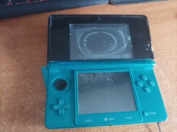 Nintendo 3DS uszkodzone + karta SD + Case + Rysik + Bateria i Ładowarka