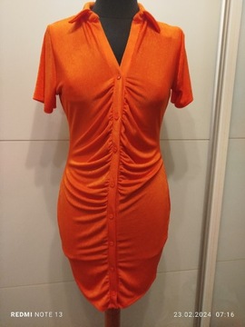 Sukienka pomarańczowa Primark rozmiar 40 