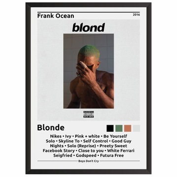 Frank Ocean Blonde Plakat z albumem