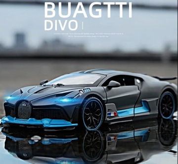 1/32 stop odlewy metalowe zabawkowy modelu samochodu Bugatti Divo