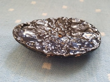 Mydelniczka ceramiczna z gliny szkliwiona czarna