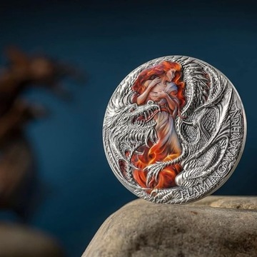 FLAMING WYVERN Dragonology 2 Oz Cameroon 2023