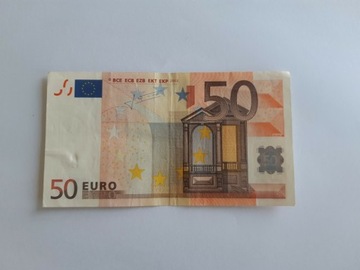 Banknot 50 euro 2002 rok