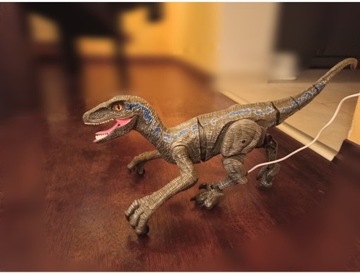 Dinozaur zdalnie sterowany welociraptor blue