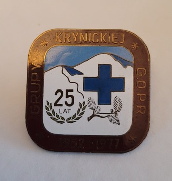 Odznaka 25 - lecia GOPR 