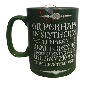 Kubek ceramiczny Harry Potter Slytherin Oryginalny